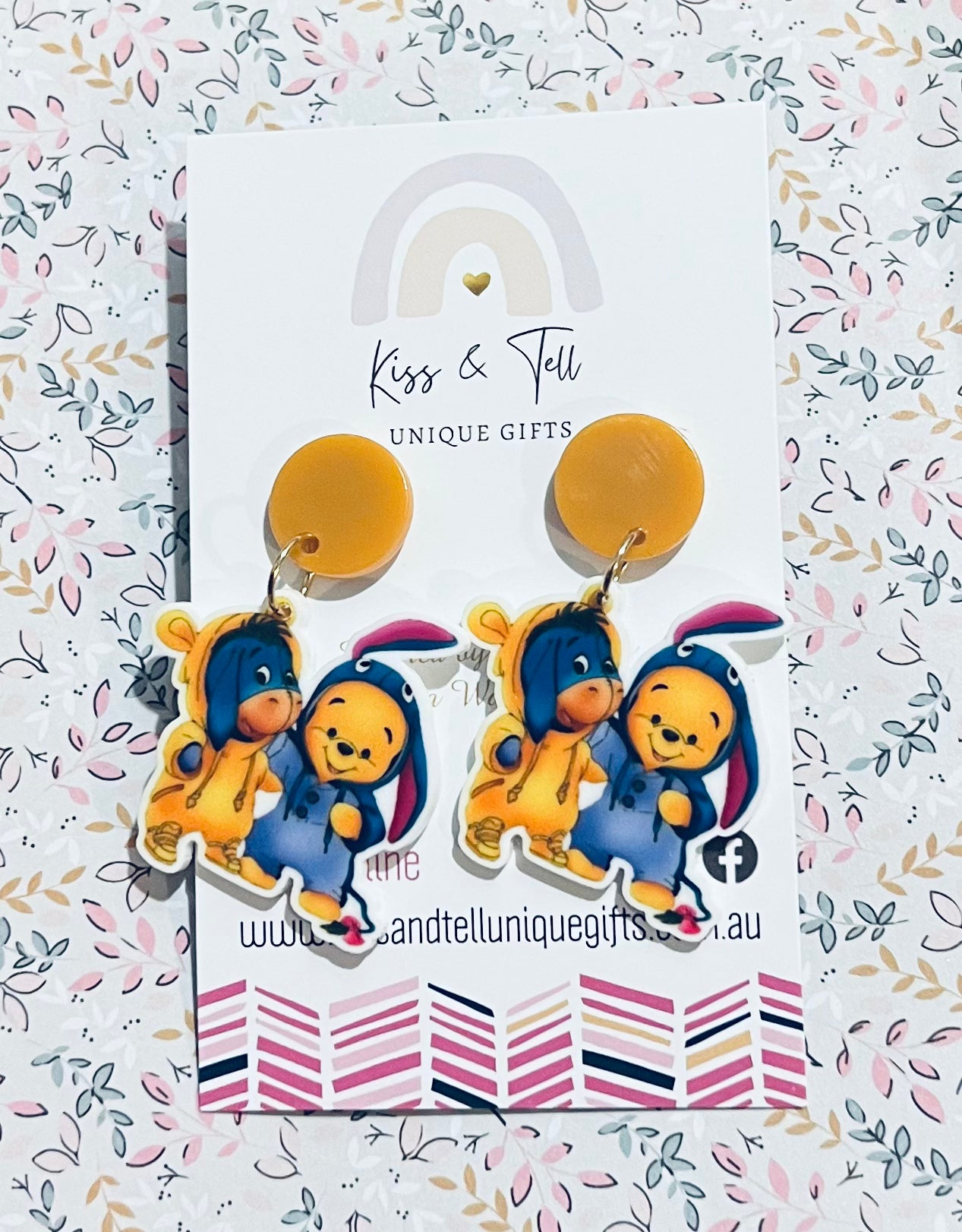 Halloween Winnie & Eeyore Earrings