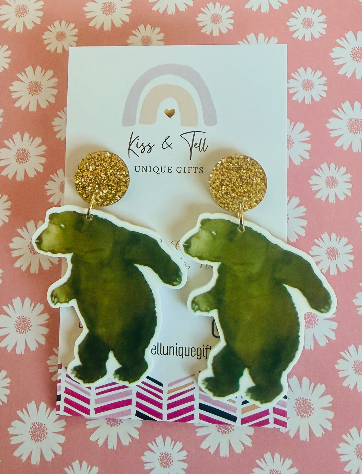 Bear Hunt Book Dangle Earrings