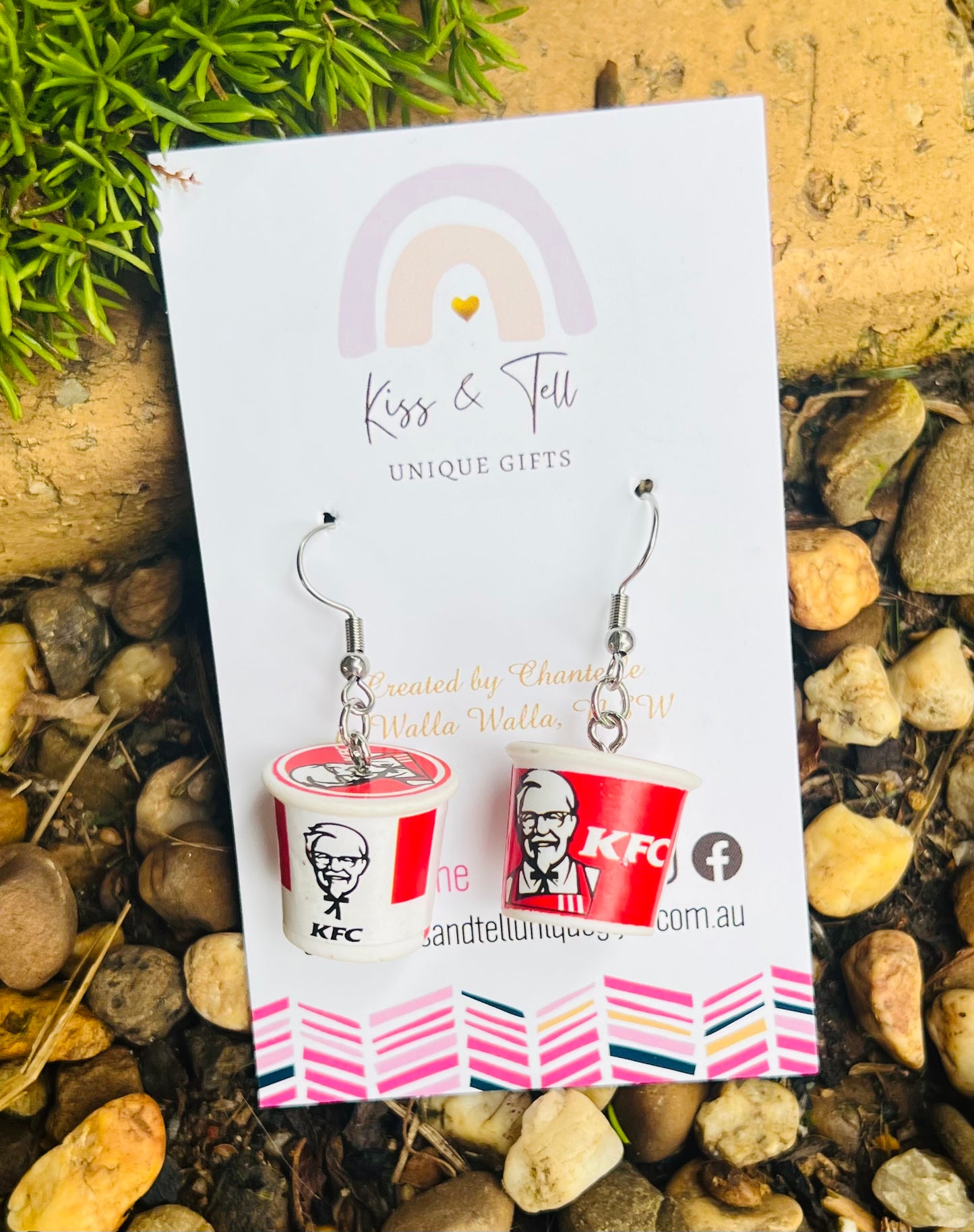 KFC Bucket Dangle Earrings