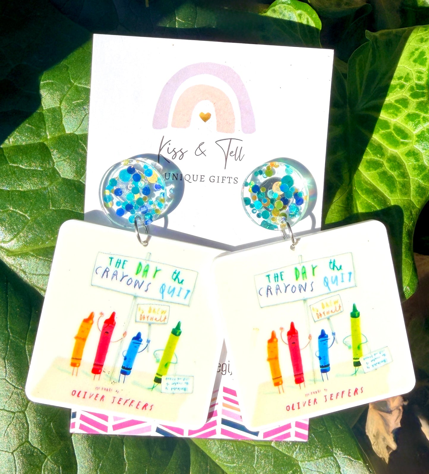 'The Day The Crayons Quit' Book Earrings