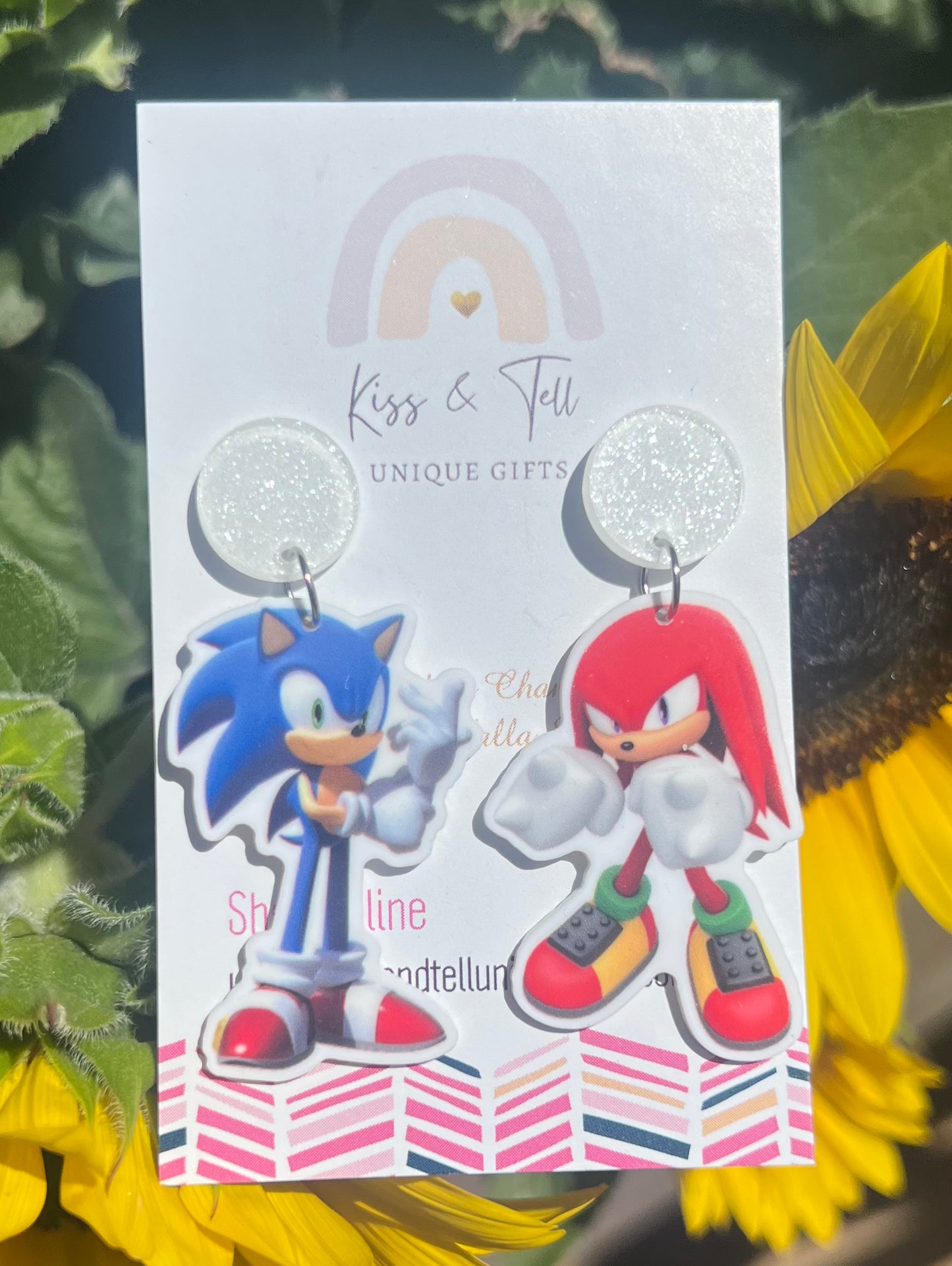 Sonic & Knuckles Dangle Earrings