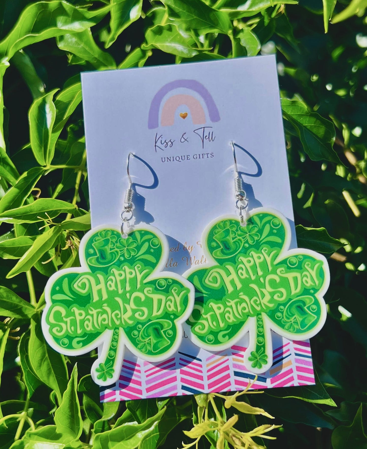 St Patrick's Day Dangle Earrings