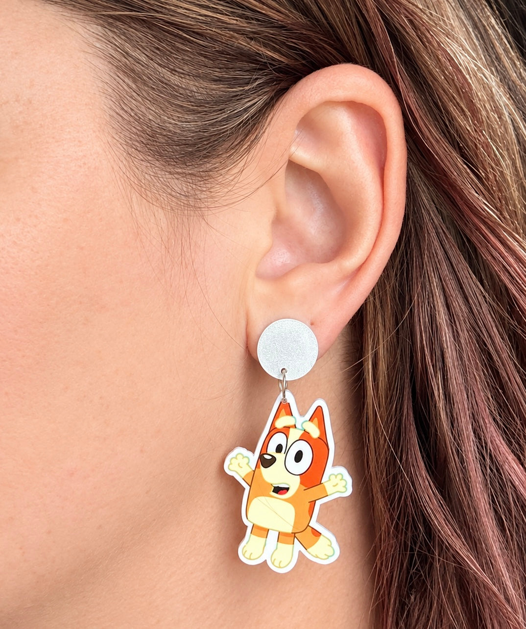 Bluey & Bingo Jumping Dangle Earrings