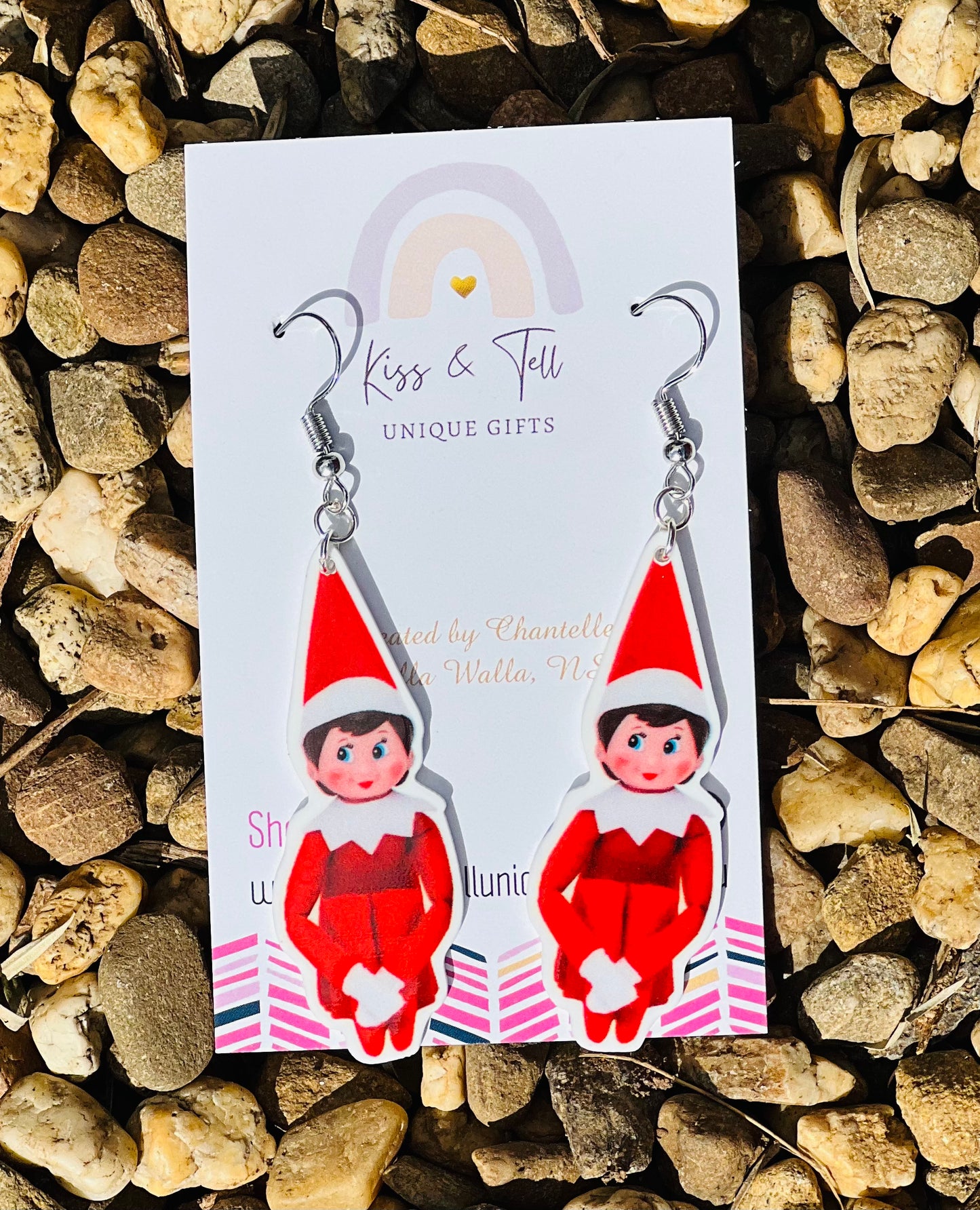 Cheeky Elf on the Shelf Dangle Earrings