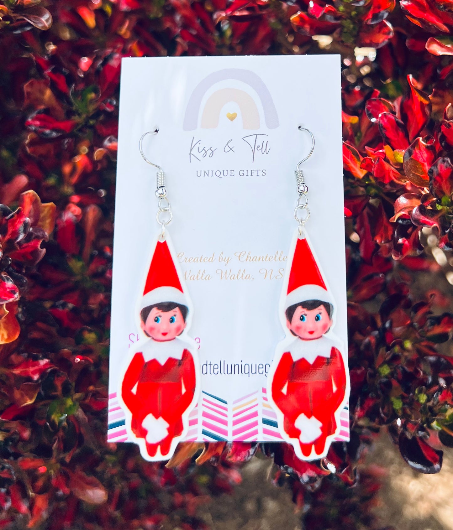 Cheeky Elf on the Shelf Dangle Earrings