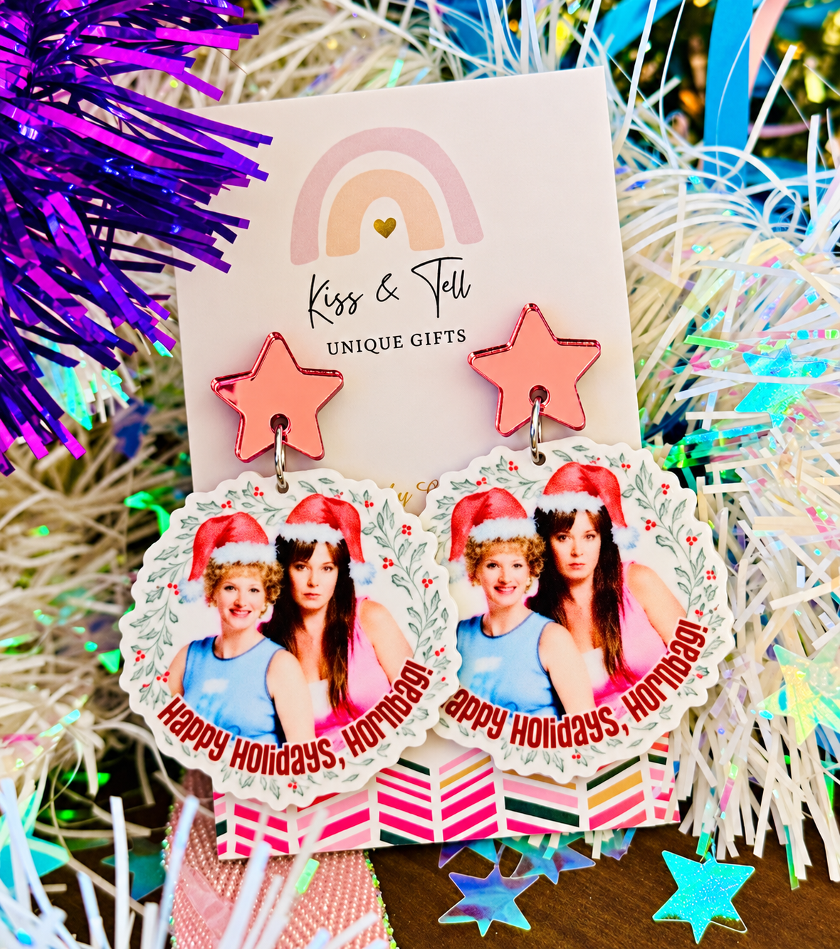 NEW Kath & Kim Christmas Dangle Earrings