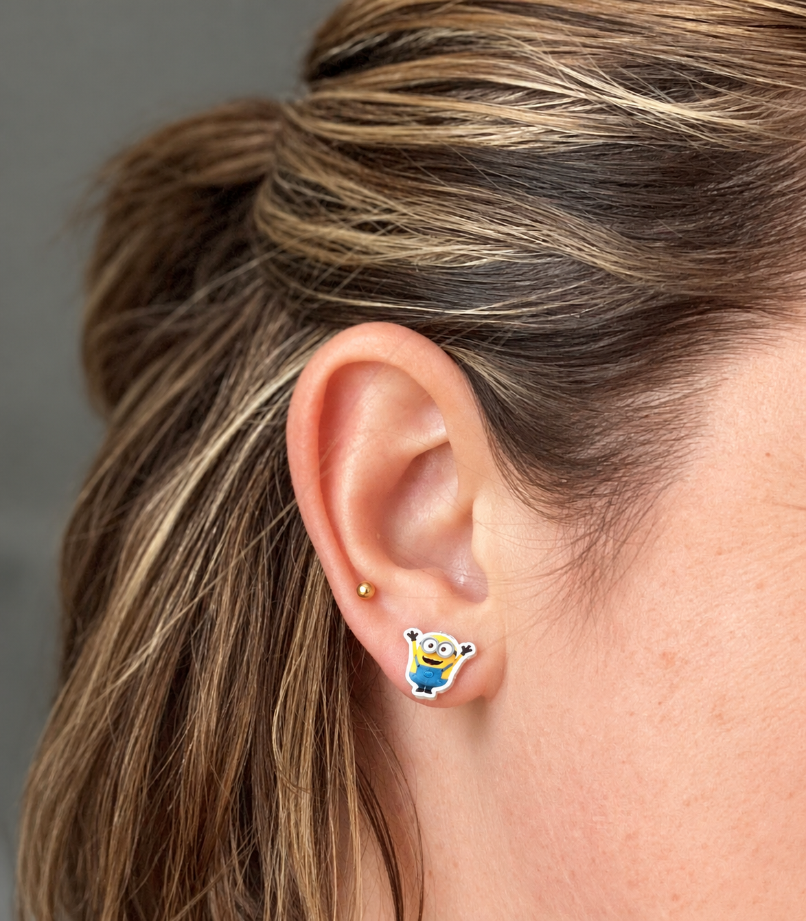 * SALE *   Bob Minion Stud Earrings
