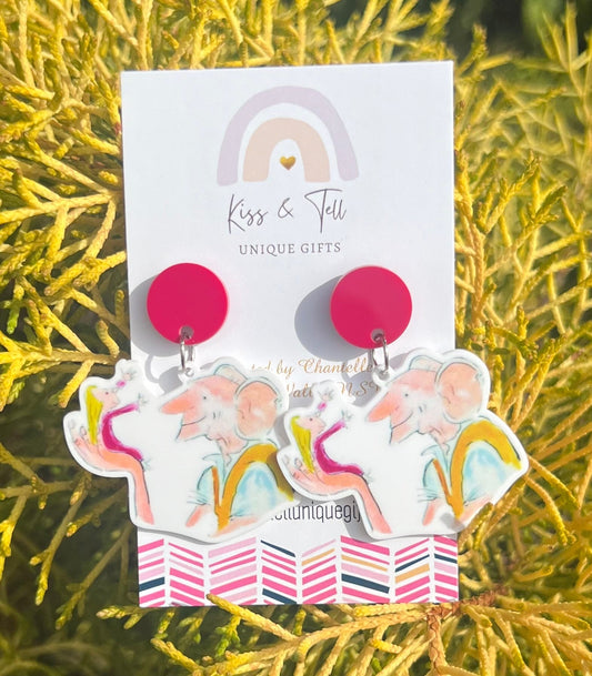 The BFG Book Dangle Earrings