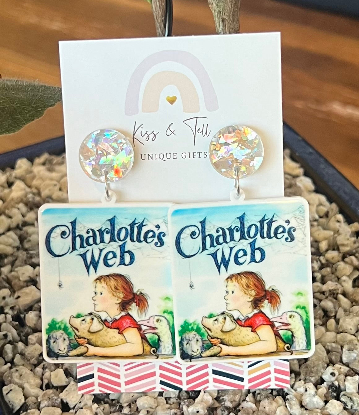 Charlotte’s Web Dangle Earrings