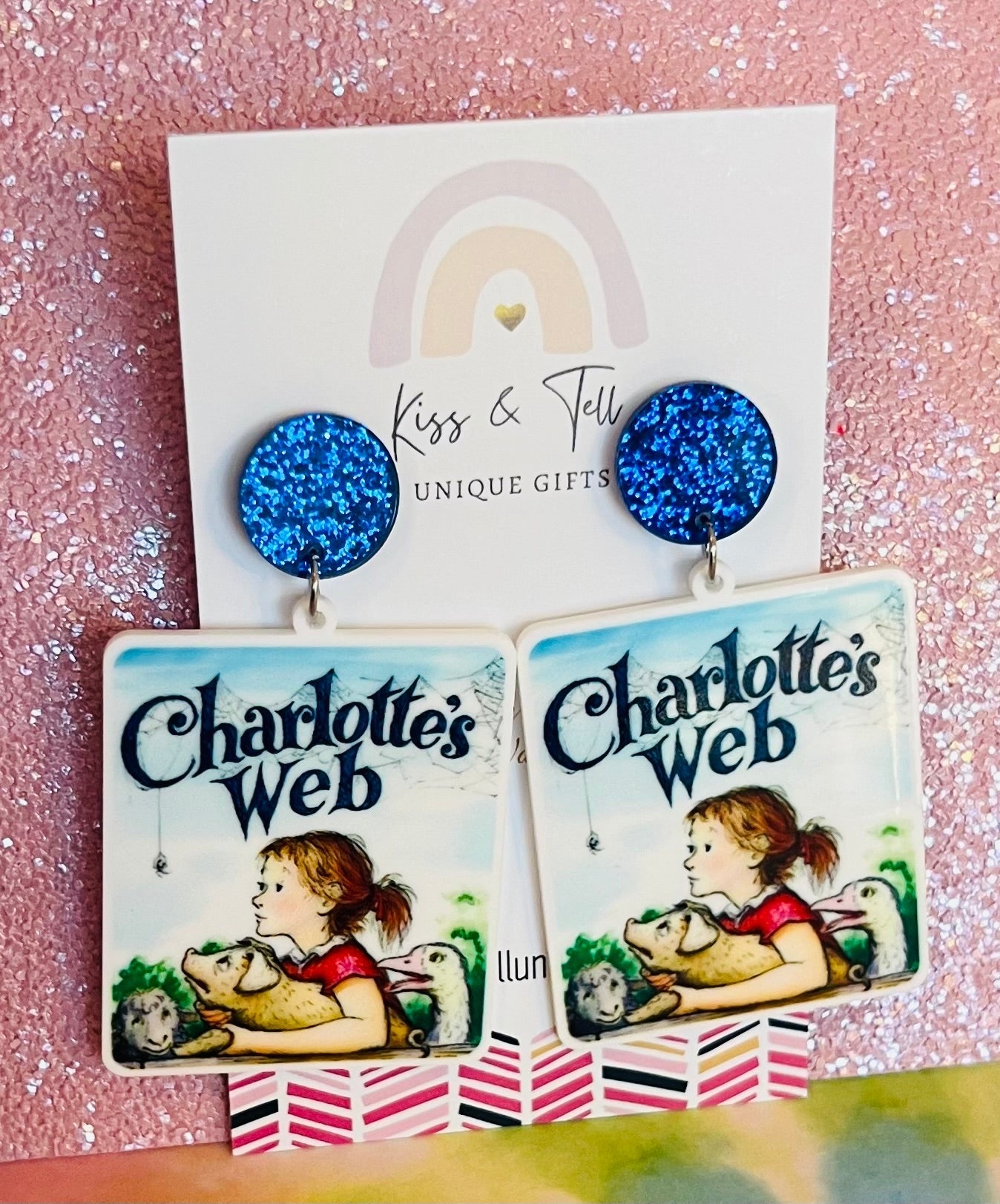 Charlotte’s Web Dangle Earrings