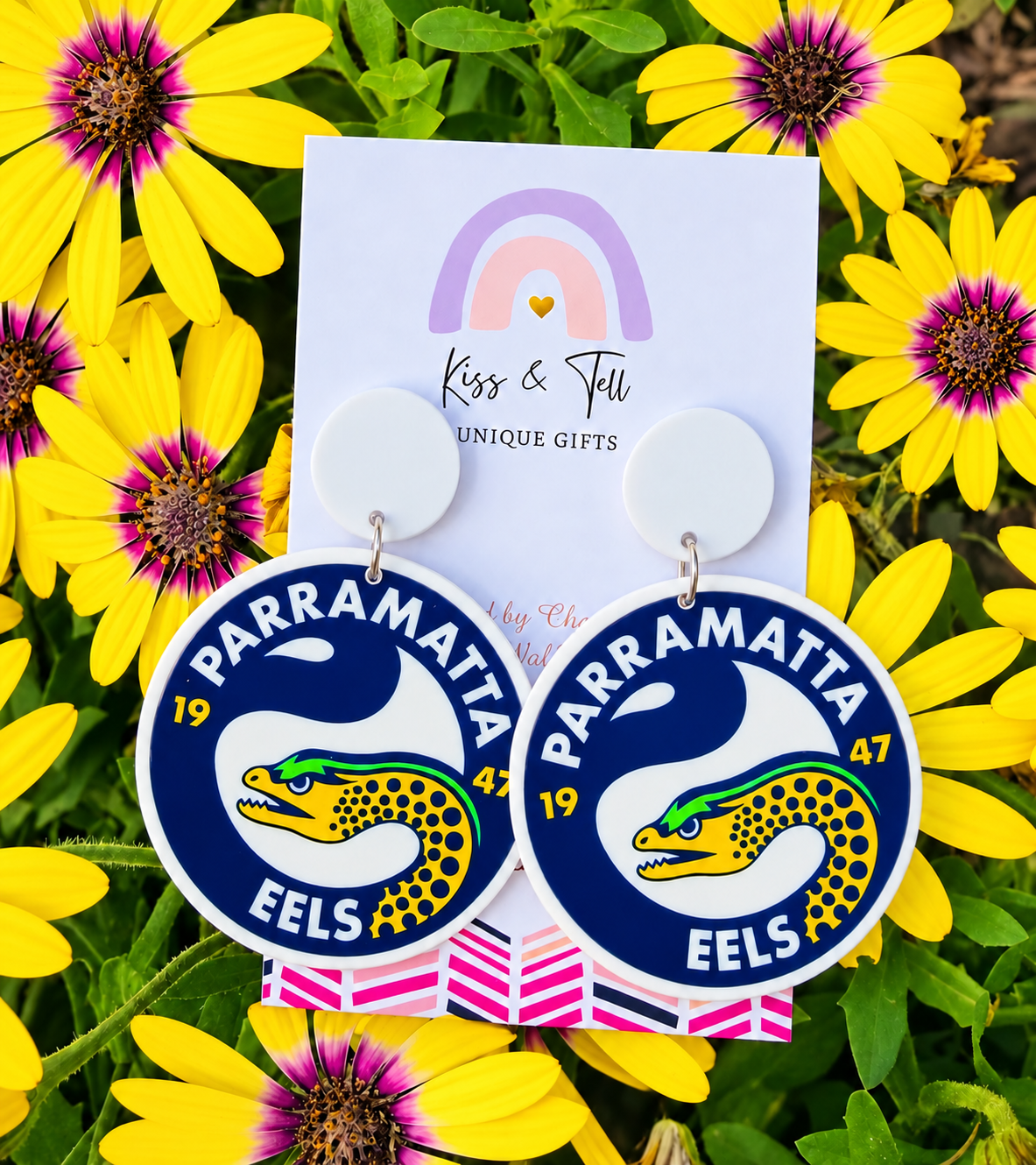 NRL Parramatta Eels Team Dangle Earrings