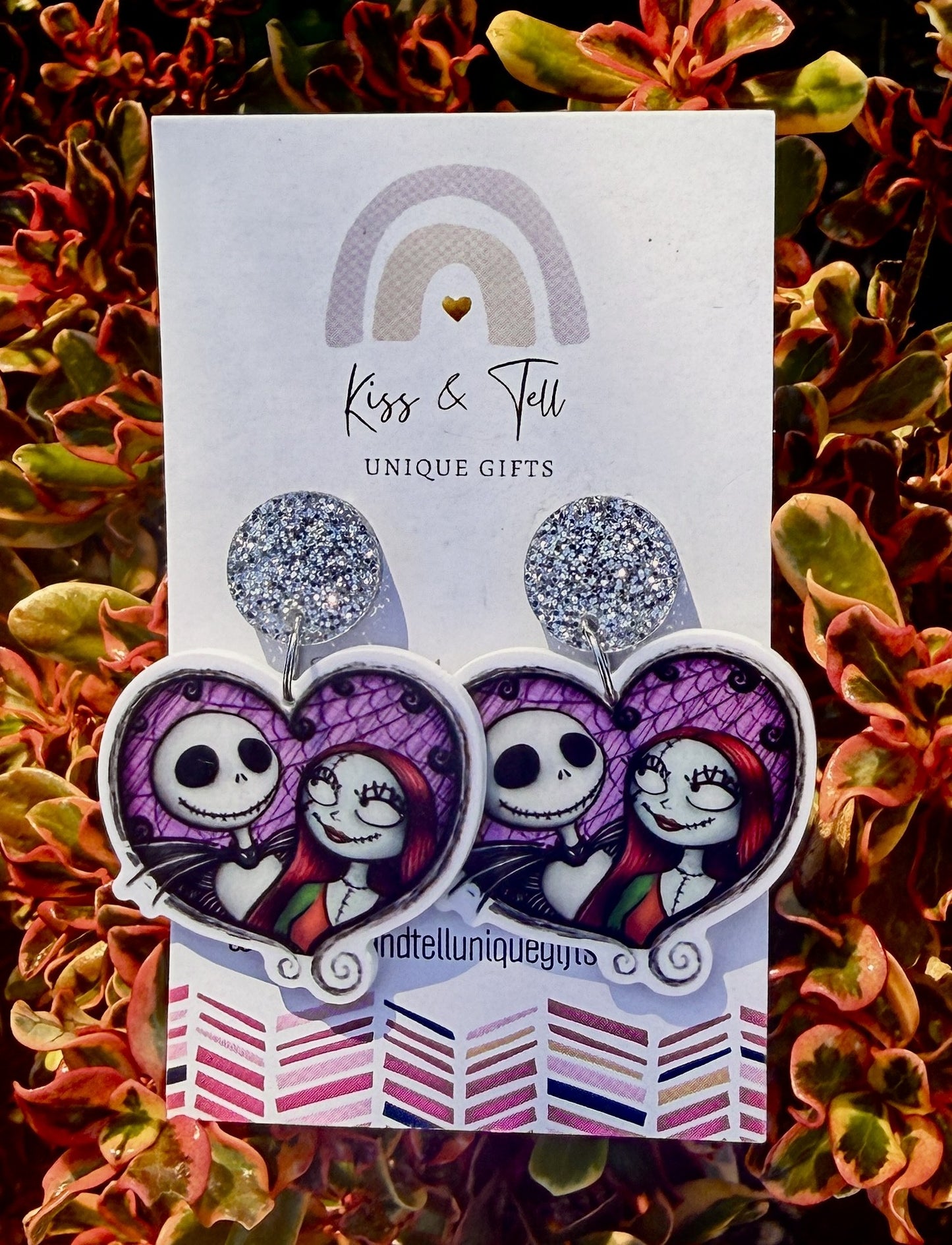Jack & Sally Character Dangle Earrings