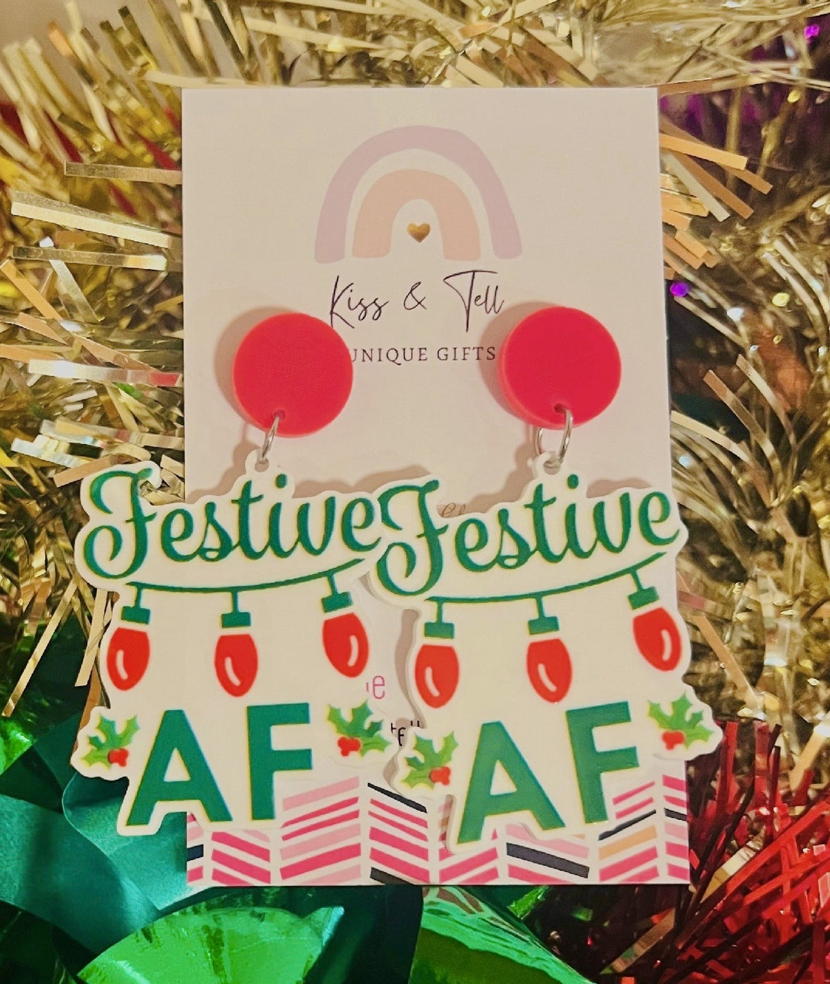 Funny Christmas Novelty Dangle Earrings