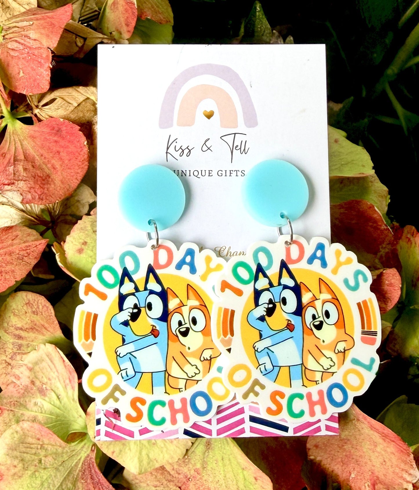 "100 Days of School" Dangle Earrings