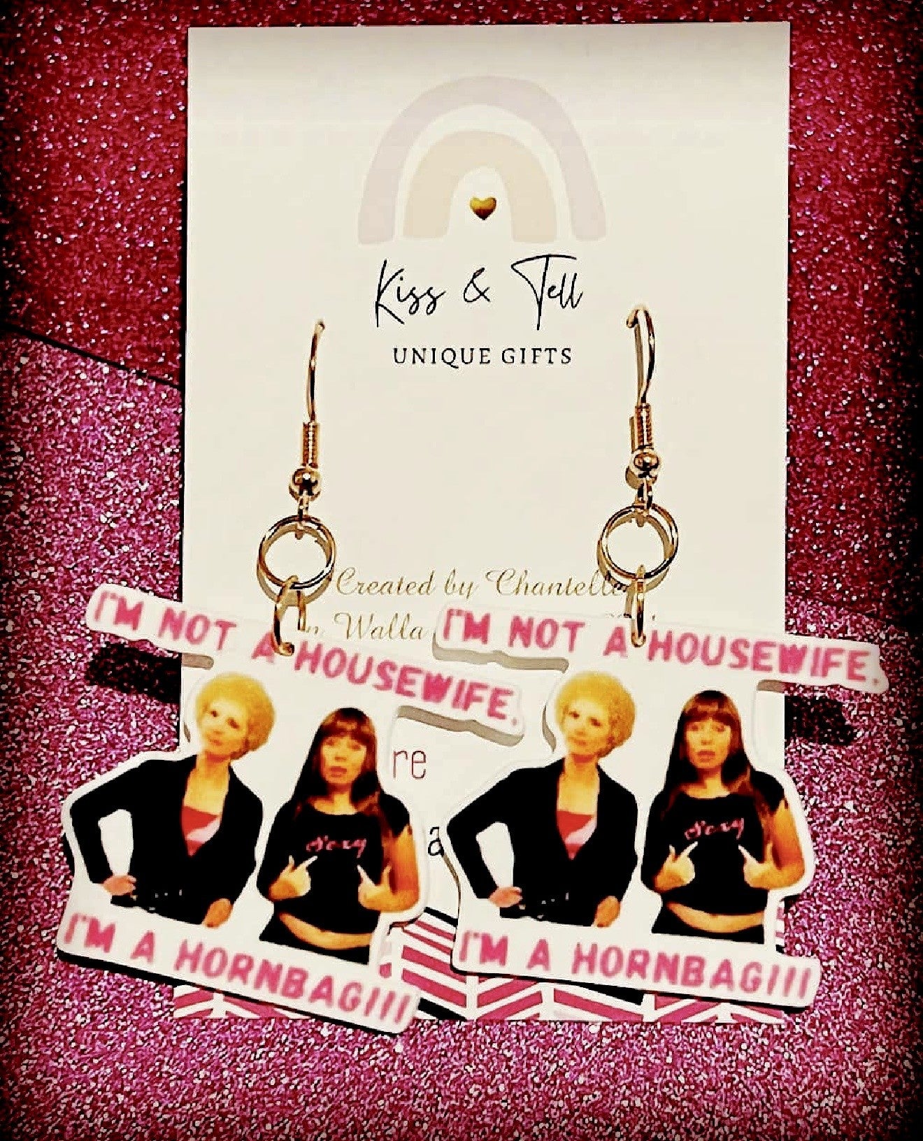 Novelty Kath & Kim Character Earrings