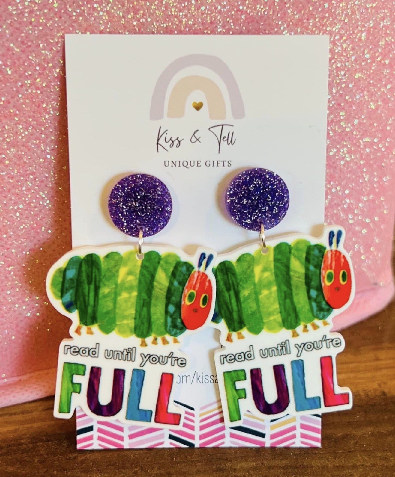 Fun Hungry Caterpillar Dangle Earrings