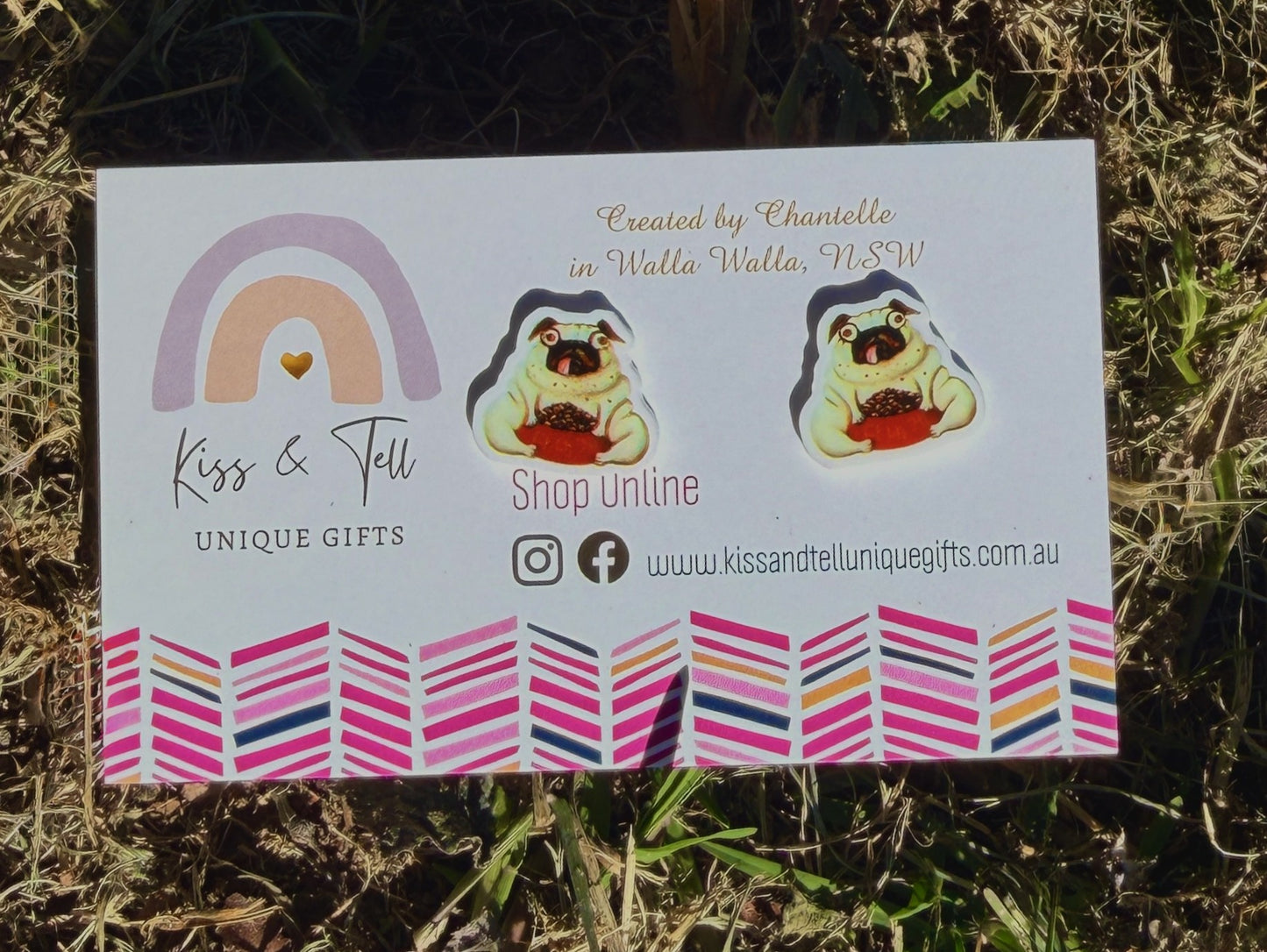 Pig The Pug Stud Earrings