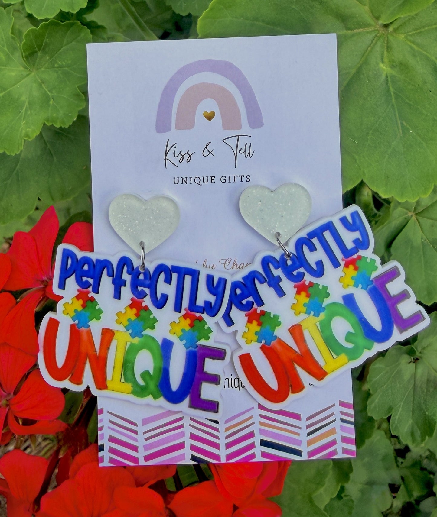 'Perfectly Unique' Autism Awareness Earrings
