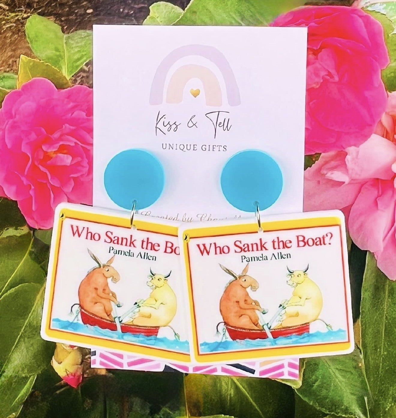 Who Sank The Boat Book Earrings