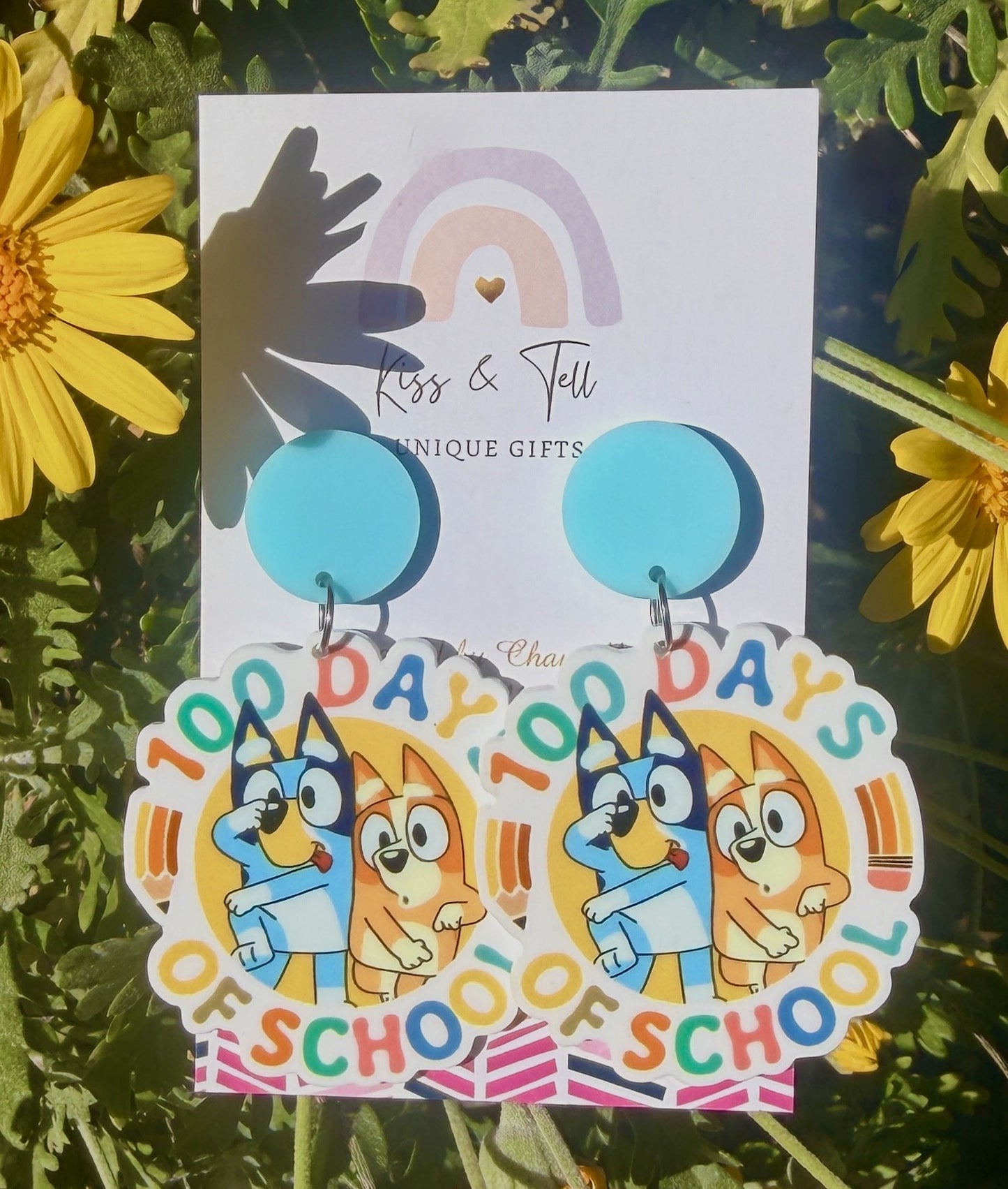 "100 Days of School" Dangle Earrings