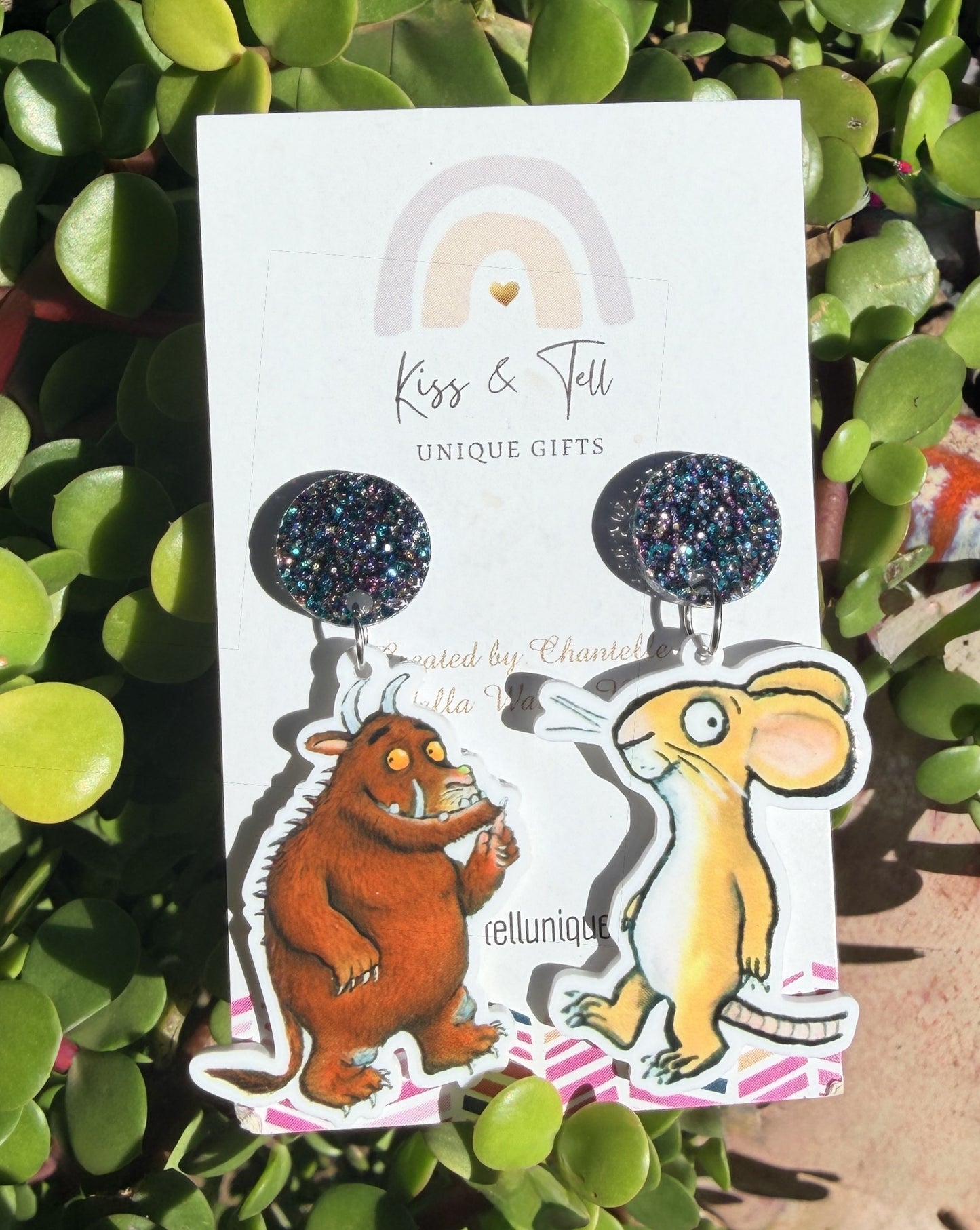 Gruffalo & Mouse Dangle Earrings