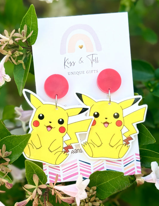 Pikachu Pokémon Dangle Earrings