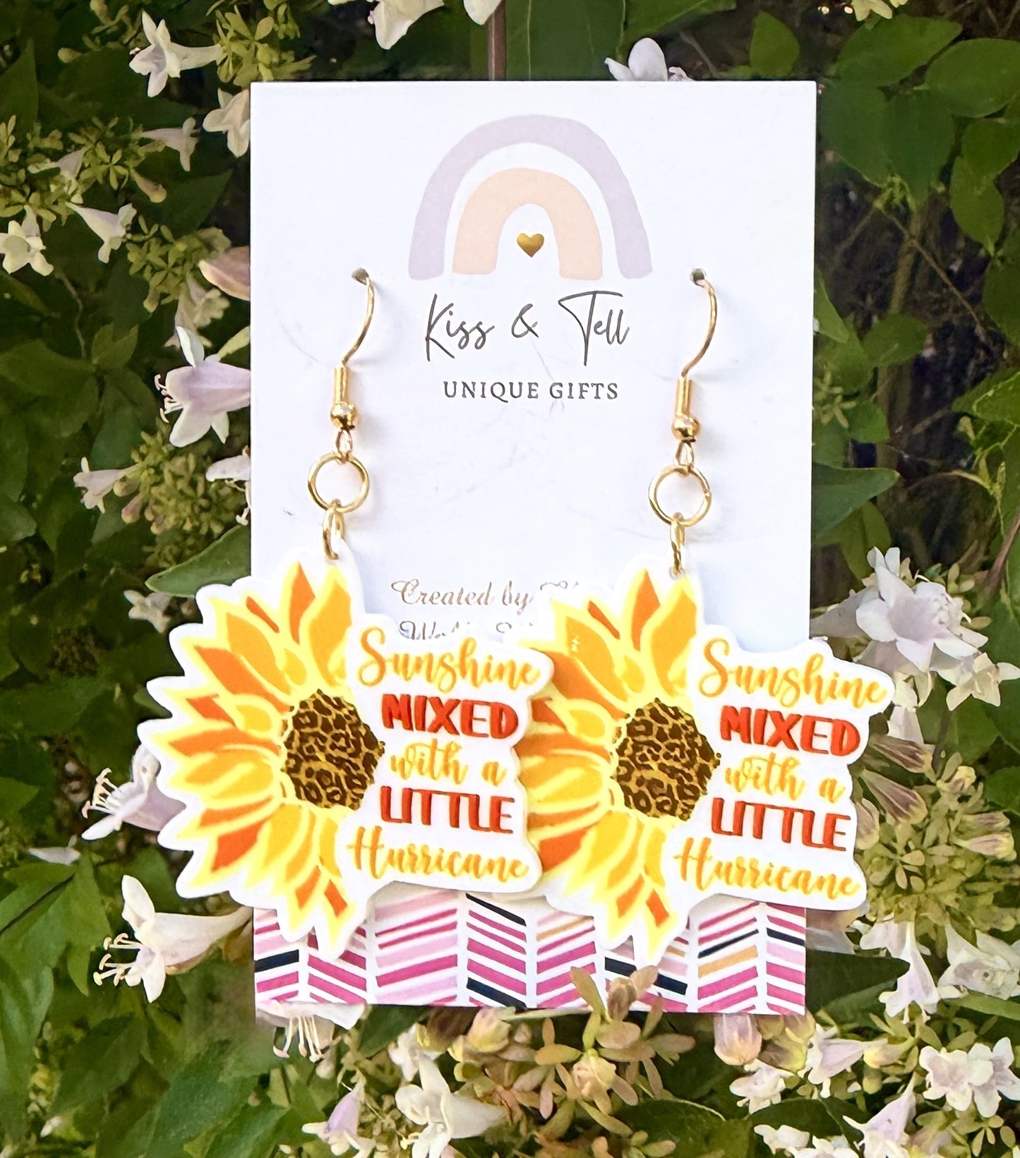 "Sunshine Mixed With Hurricane" Dangle Earrings