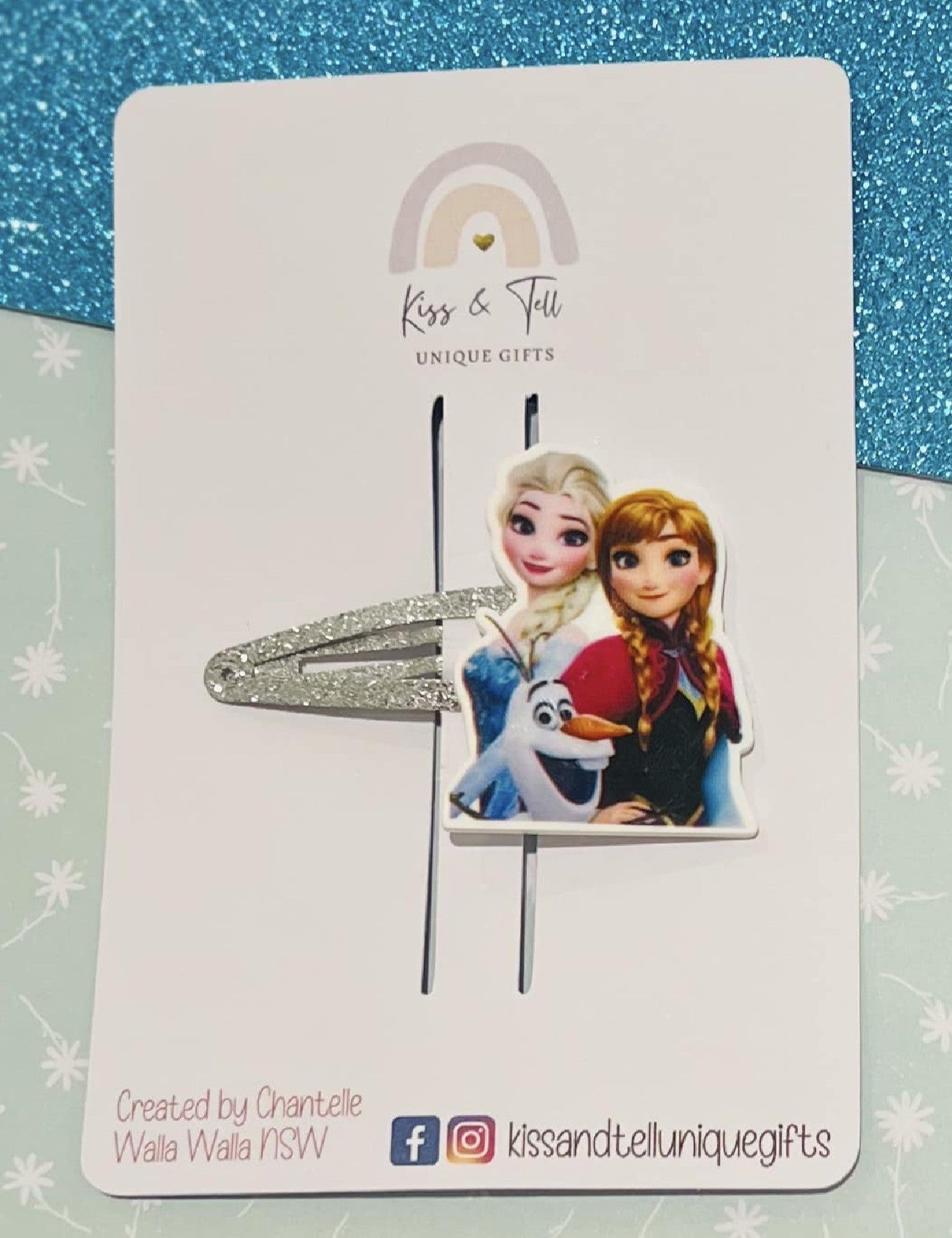 * SALE *  Frozen Movie Elsa & Anna Hair Clips
