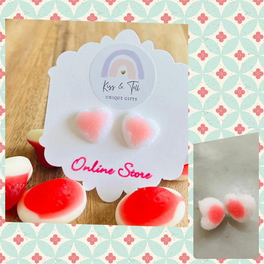 Heart Lolly Stud Earrings