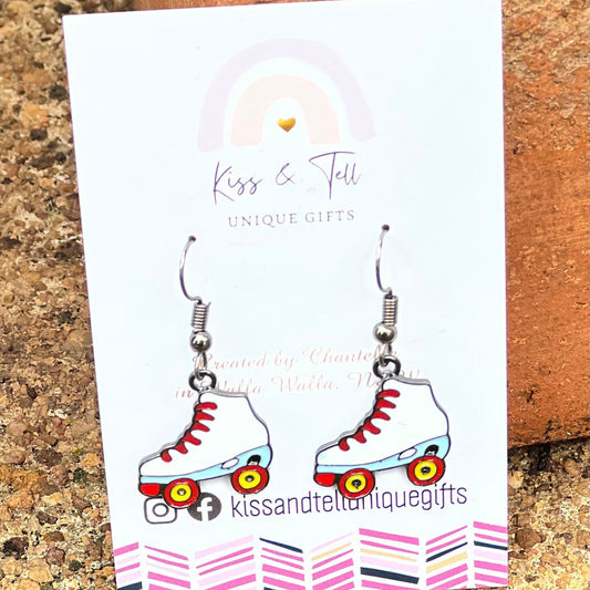 Roller Skate Dangle Earrings