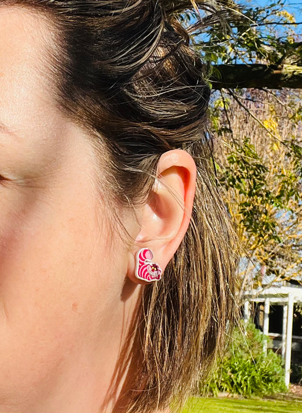 Cheshire Cat Stud Earrings