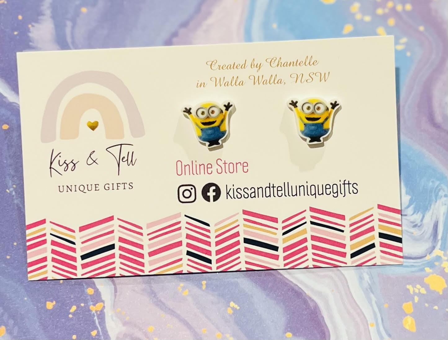 Bob Minion Stud Earrings