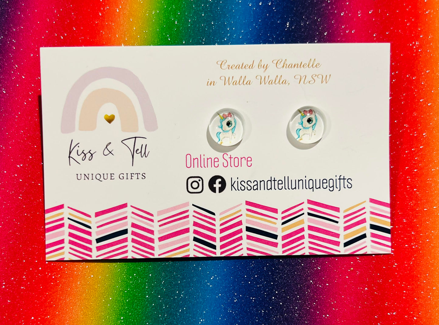 Unicorn Small Stud Earrings