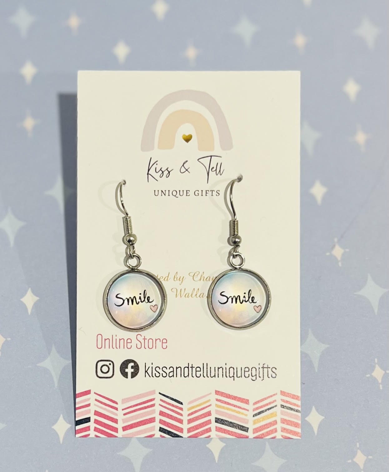 "Smile" Dangle Earrings