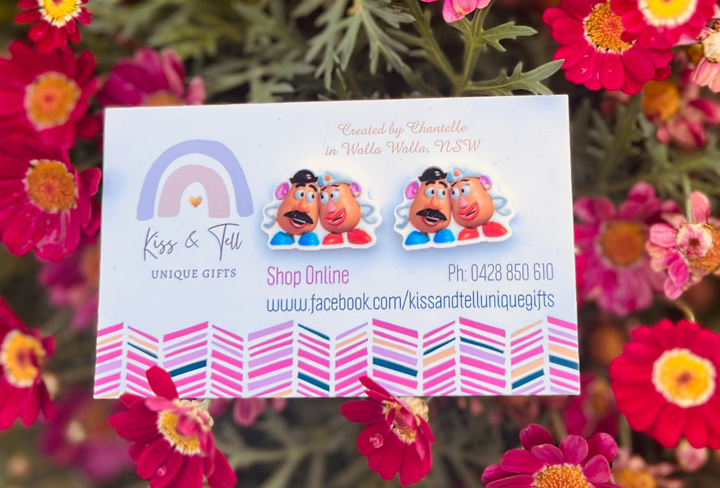 Mr & Mrs Potato Head Stud Earrings