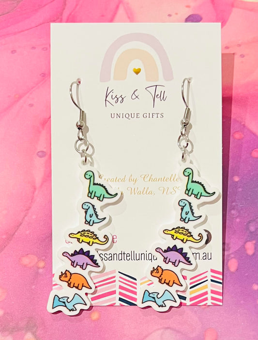 Cute Dinosaur Dangle Earrings