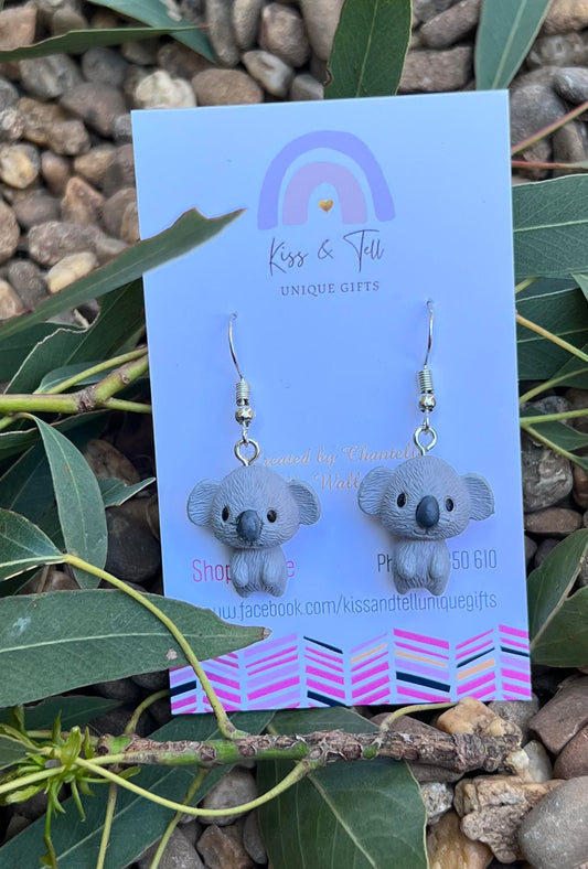 Koala Dangle Earrings