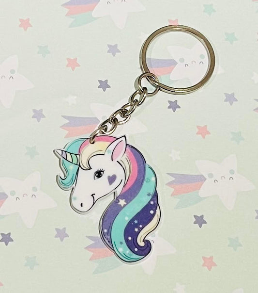 Pastel Unicorn Keyring