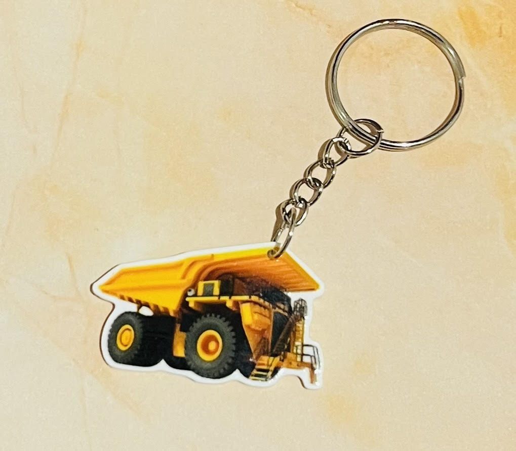 Dump Truck Keyring