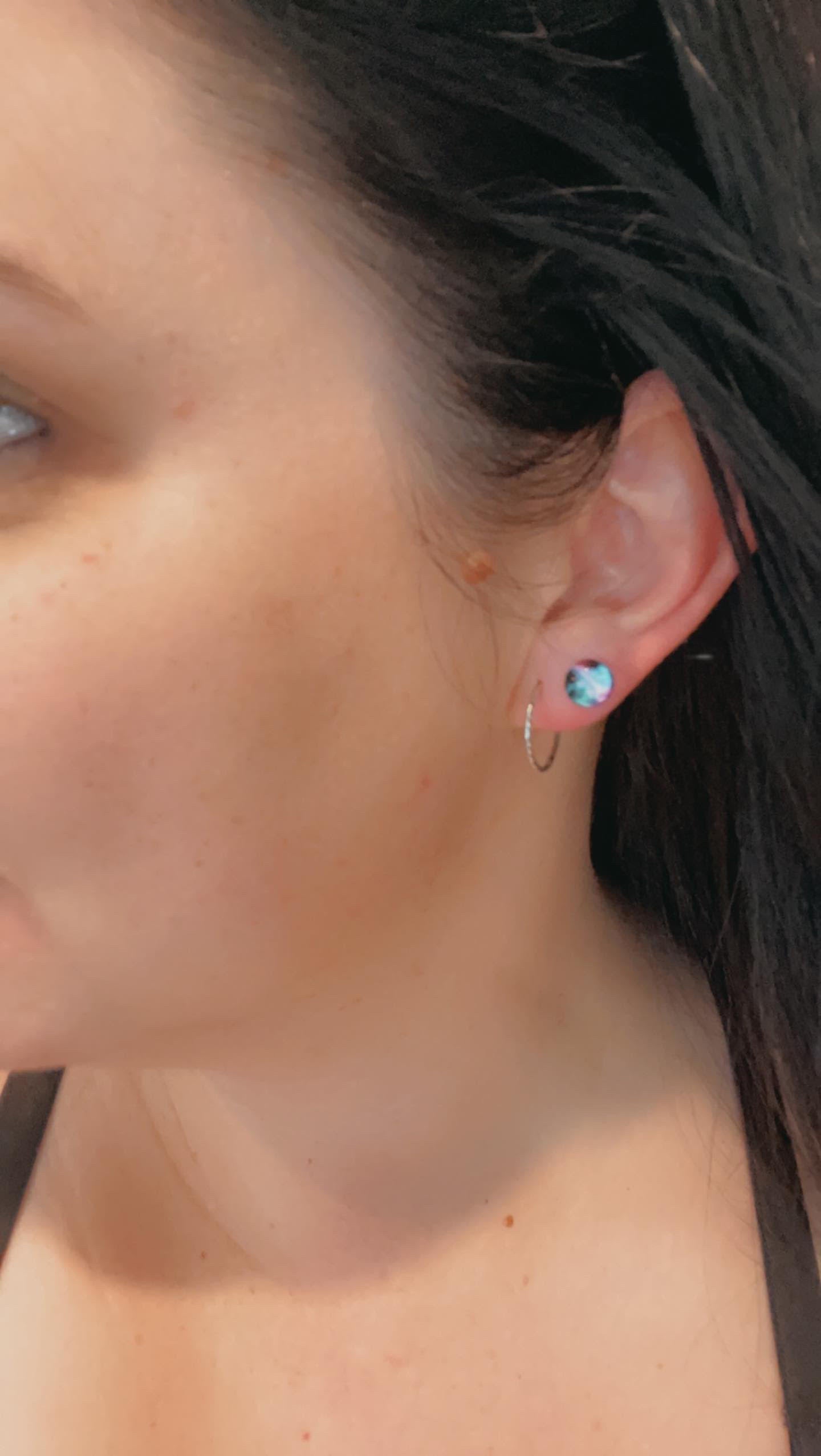 Extra-Small Galaxy Stud Earrings