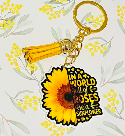 Sunflower Statement Keyring