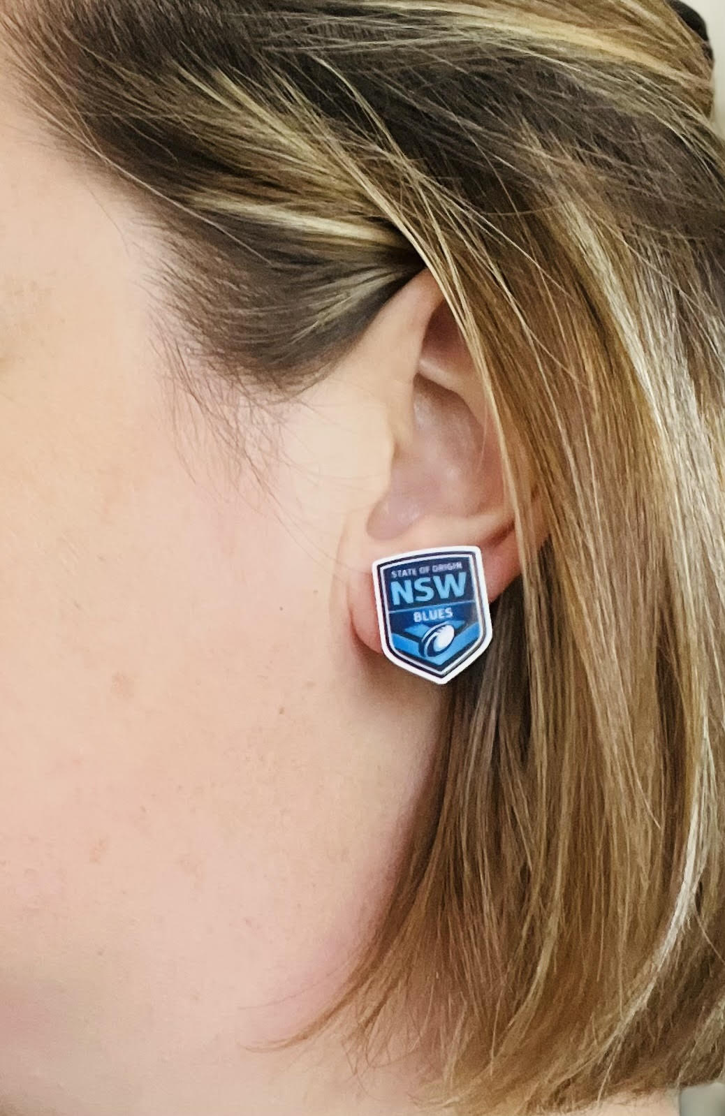 NSW Blues Origin Team Stud Earrings