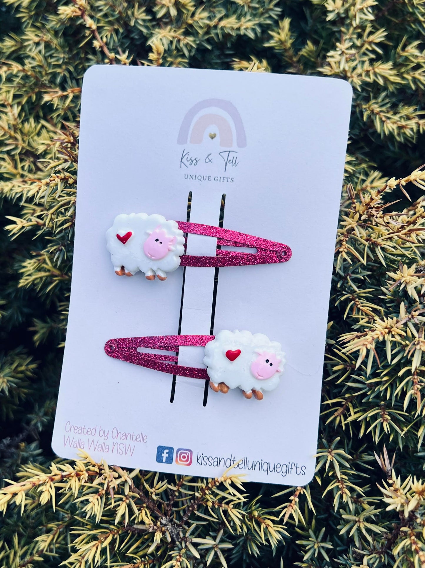 Sheep Hair Clip Set