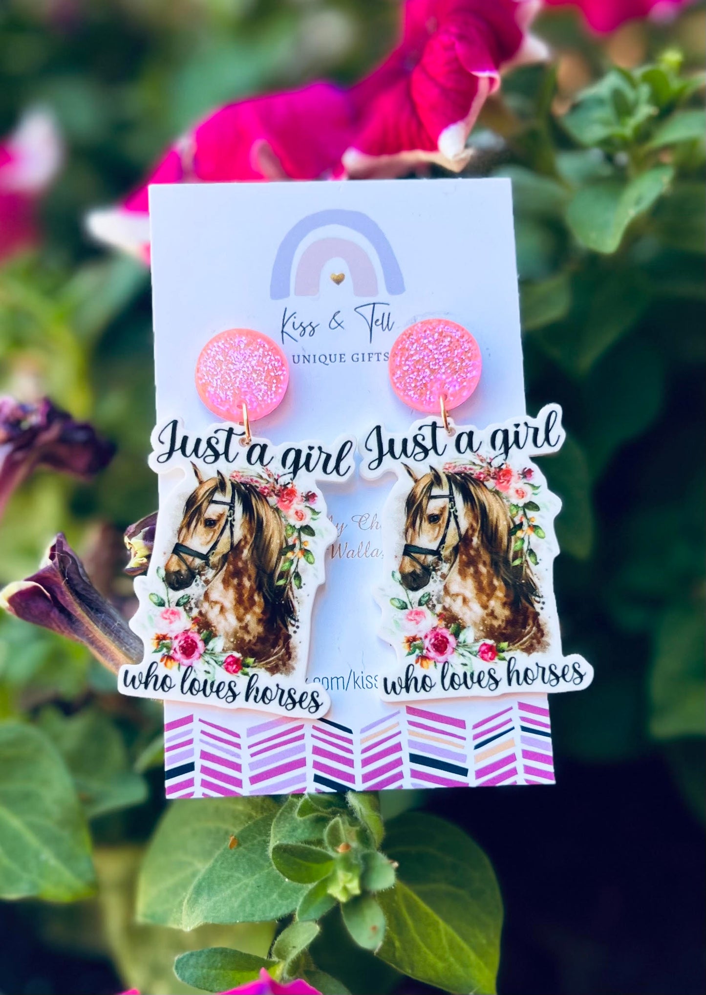 "Just a Girl who Loves Horses" Earrings