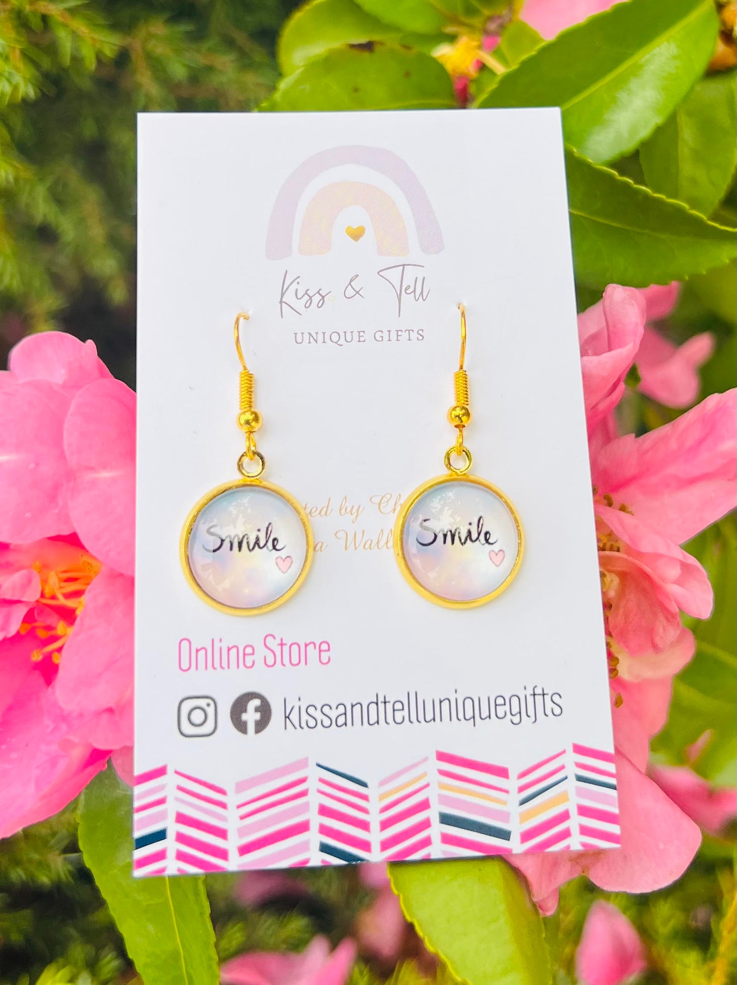 "Smile" Dangle Earrings