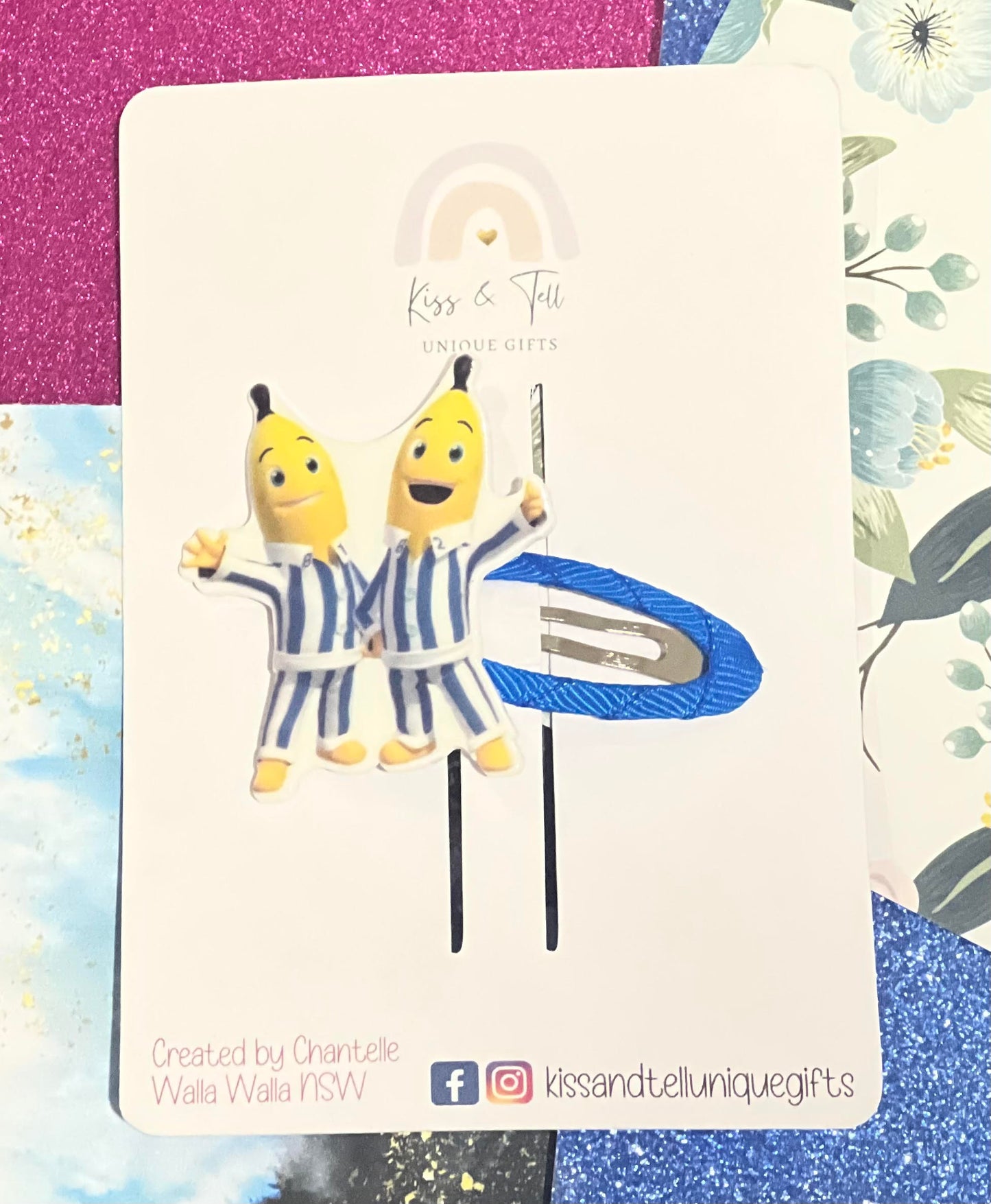 Bananas in Pyjamas Hair Clip