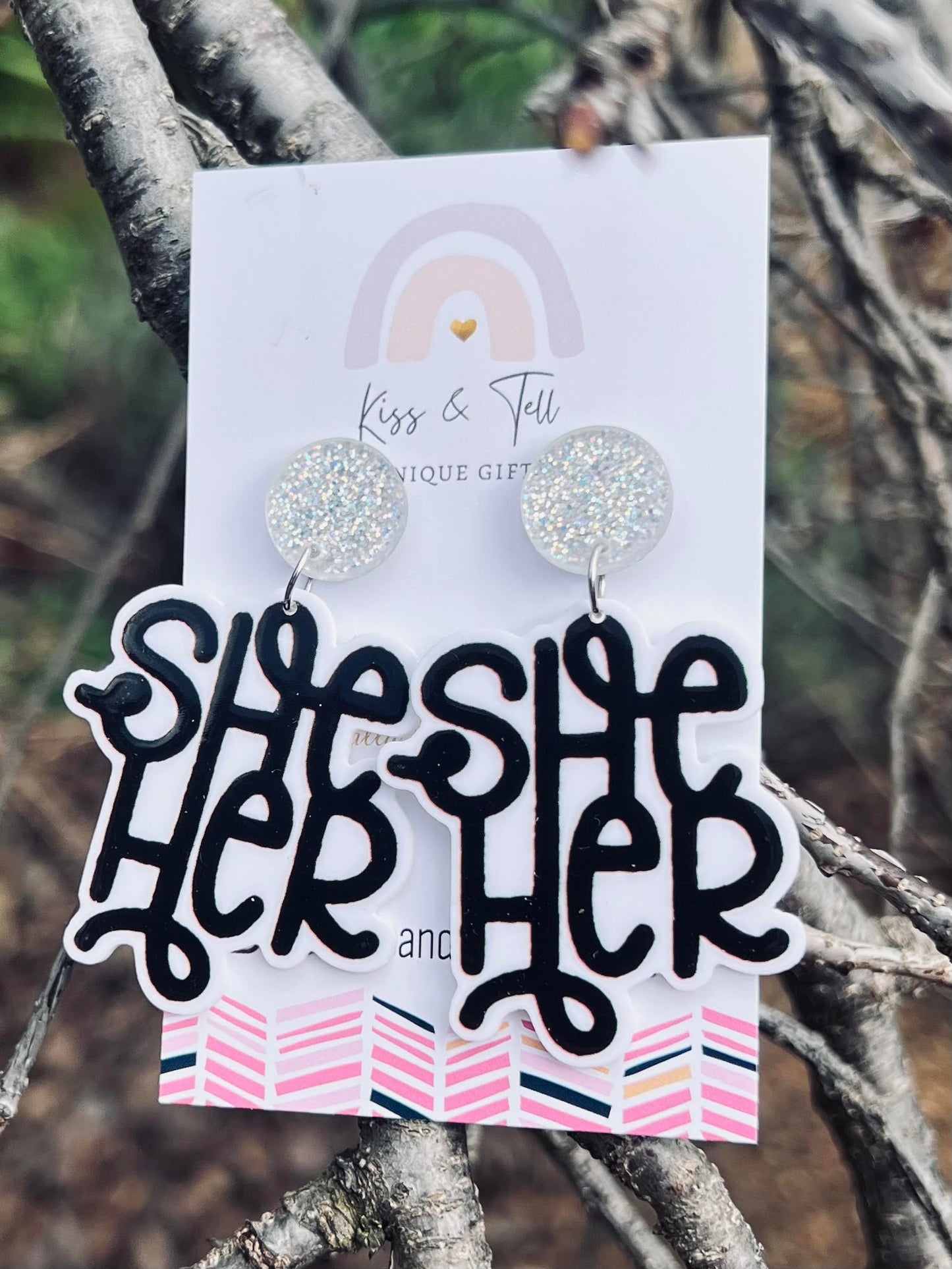 She / Her Dangle Earrings