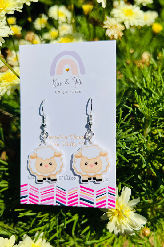 Sheep Dangle Earrings